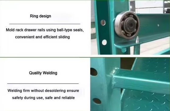 3100mm Steel Warehouse Storage Mould Rack with Adjustable Style