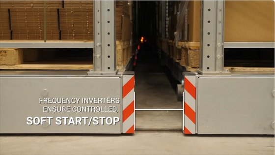 Heavy Duty Steel Mobile Racking System Customizable Layers with 30000kg/layer Load Capacity