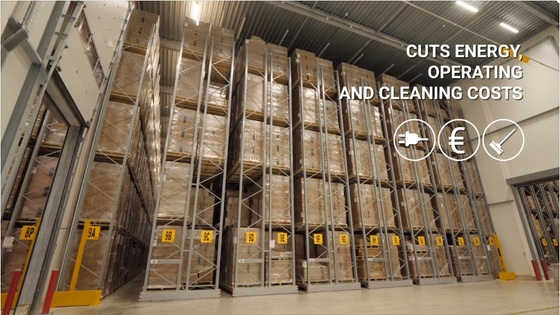 Heavy Duty Steel Mobile Racking System Customizable Layers with 30000kg/layer Load Capacity