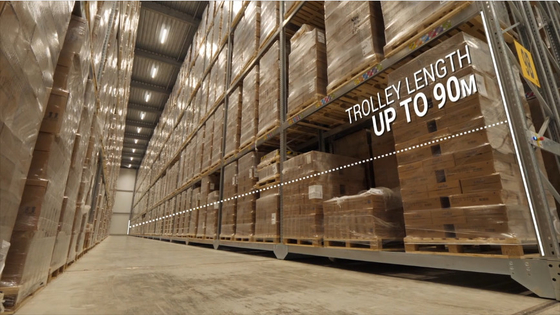 Heavy Duty Steel Mobile Racking System Customizable Layers with 30000kg/layer Load Capacity