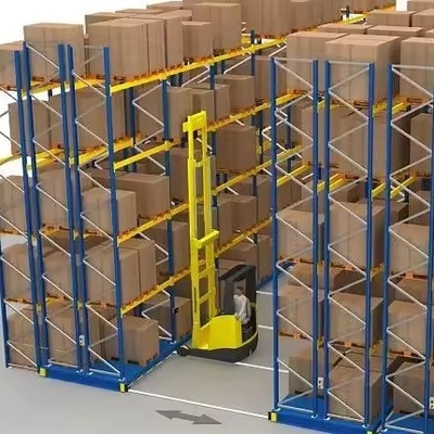 Heavy Duty Steel Mobile Racking System Customizable Layers with 30000kg/layer Load Capacity