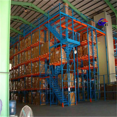 P001 Industrial Steel Platform Storage Racks With Customized Adjustable Shelving