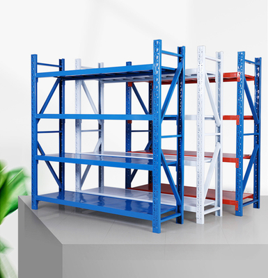 Development Conventional Steel Panel Medium Duty Long Span Rack for Industrial Storage